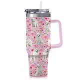 Yogusut Great Pyrenees Gifts for Women, 40oz Stainless Steel Insulated Tumbler...