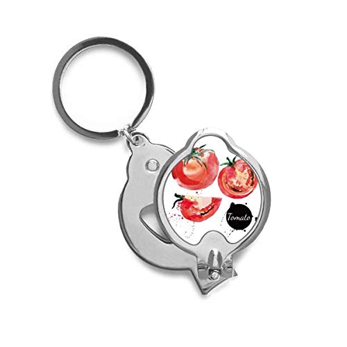 Cutter trimmer tomate aquarelle au design artistique pour une manucure soignée