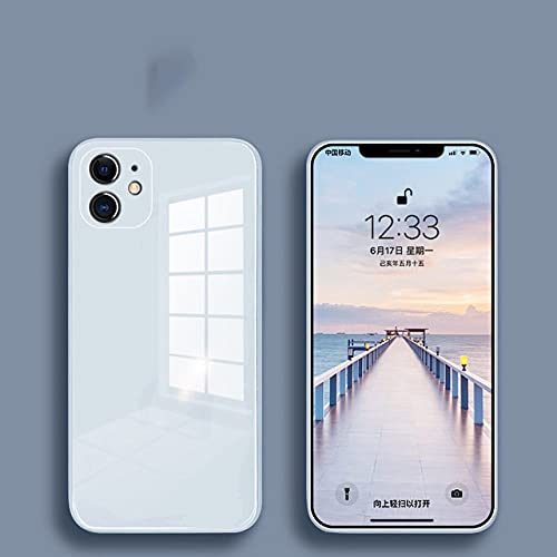 Coque verre liquide iPhone protection colorée bleu gris idéale pour le bureau et les sorties