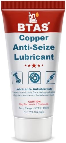 BTAS Copper Anti Seize Thread Lubricant High Temp Never Seize Grease 1 Oz