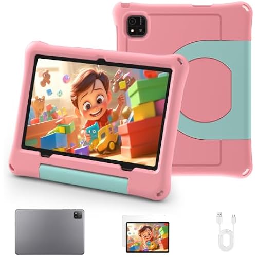 Kids Tablet, 10.1" Android 16 Tablet for Kids, Gift for Ages 6-12