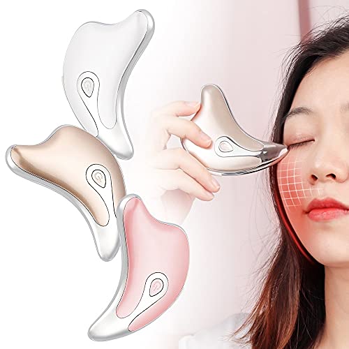 Electric Facial Scraping Massager Microcurrent Anti Wrinkle Slim Jaw Device Eye Body Massage Board Machine Intelligent Vibration