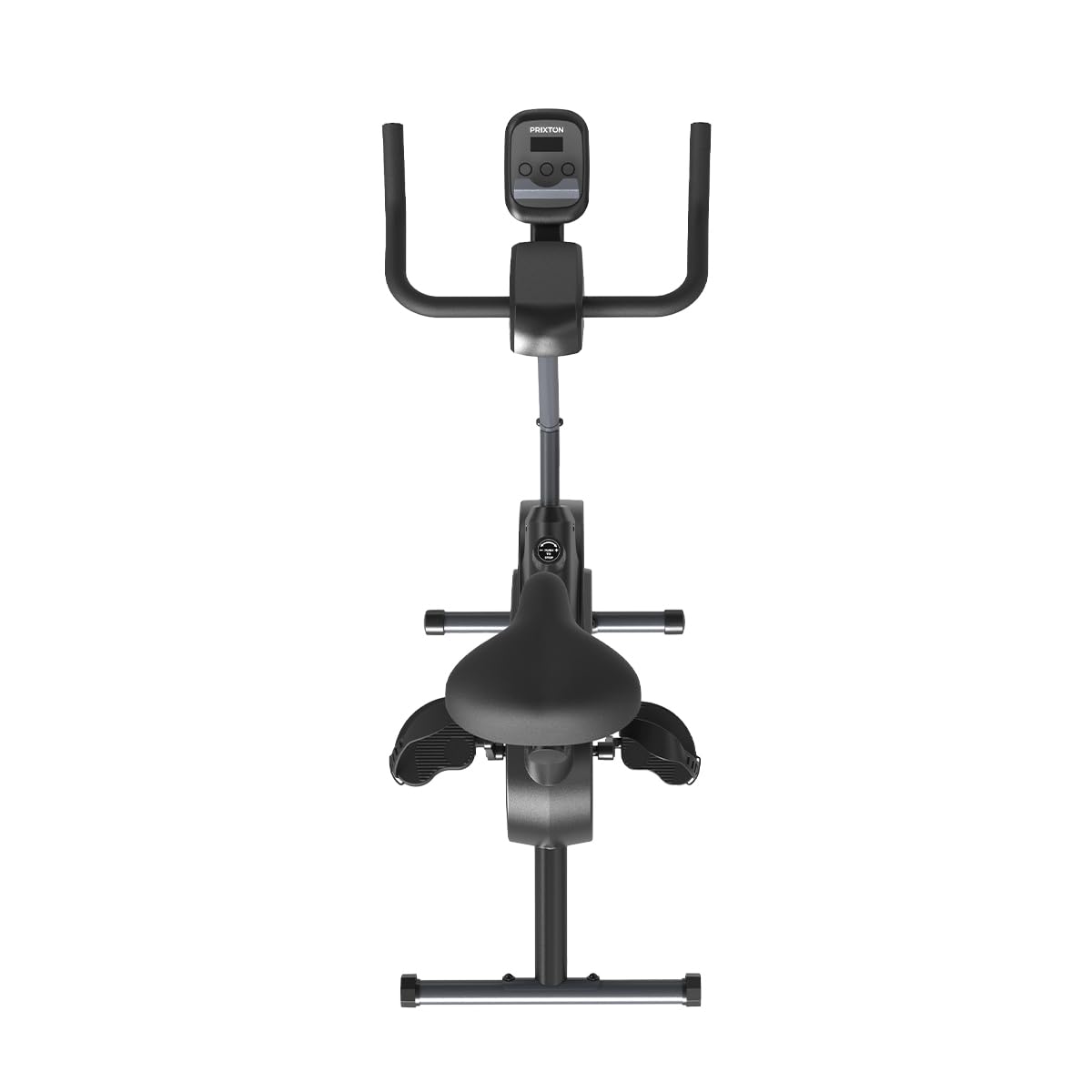 PRIXTON Bicicleta Estática Bike Fit Xtreme para cardio y fitness, Bicicleta de Spinning con Resistencia 6 kg, 7 niveles, Pulsómetro y Pantalla LED, Soporte para dispositivos