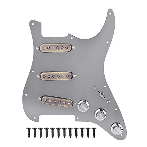 Pickguard chargé pour Guitare, Pickguard chargé avec Micros Aimantés SSS Précâblés Pickguard Guitare pour Accessoires D… - Les Beatles, Paul McCartney, John Lennon, RIngo Starr, George Harrison Pickguard chargé pour Guitare, Pickguard chargé avec Micros Aimantés SSS Précâblés Pickguard Guitare pour Accessoires D…