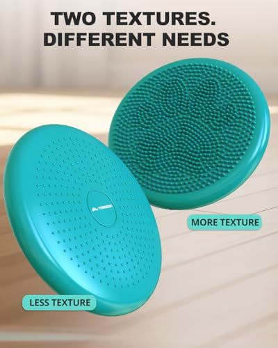 Image of Trideer Wobble Cushion Core Balance Disc, Flexible Seating for Classroom Elementary, Wiggle Seat for Sensory Kids, Balance Pad with Inflation Pump