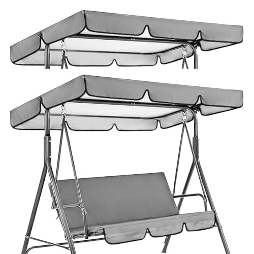 Toit De Rechange pour Balancelle De Jardin: Toit De Balancelle 195 * 125 * 15cm, Imperméable Canopée pour Balancelle, Universelle Toit De Balançoire pour...