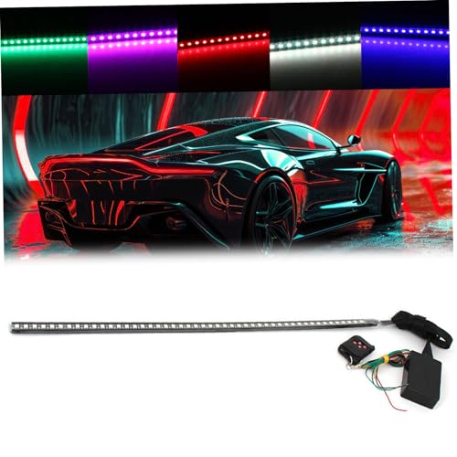 Barras de luz estroboscópicas RGB con control remoto de 22 pulgadas para camiones