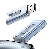 usbメモリ「アプリ不要 phone から 直接 usb に 写真 を 移す」phone対応 データ保存 移行 スマホ写真保存 u s b外付け US Bメモリ iOS/Type-C/U-SB-A/Micro USB搭載 大容量 フラッシュメモリ 高速 データバックアップ 外付けストレージ 携帯容量不足解消 iPad/PC/Macbook/P-hone対応 256GB ブルー
