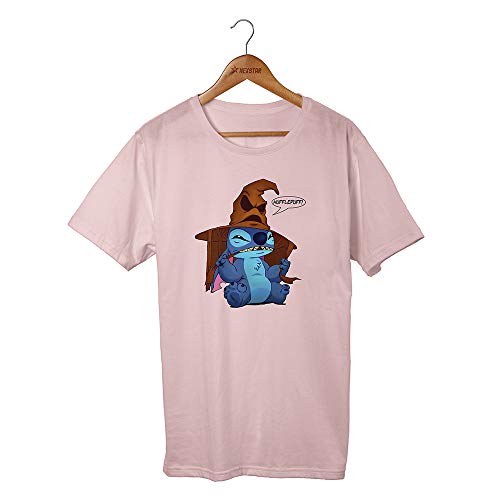 Camiseta T-shirt Feminina Lilo & Stitch Harry Potter (P, PRETO)