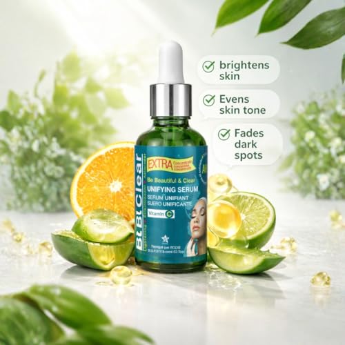 Generic B.B. Clear - Be Beautiful & Clear - Unifying Serum with Vitamin C & AHA – Brightening Face Serum for Dark Spots, Uneven Skin Tone & Dull Skin – Facial Serum – 30ml