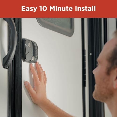 Image of RVLOCK Compact RV Lock Keyless Entry, Secure Replacement for Camper Latch, Great RV Door Lock Replacement for Trailers with Patented Security Technology