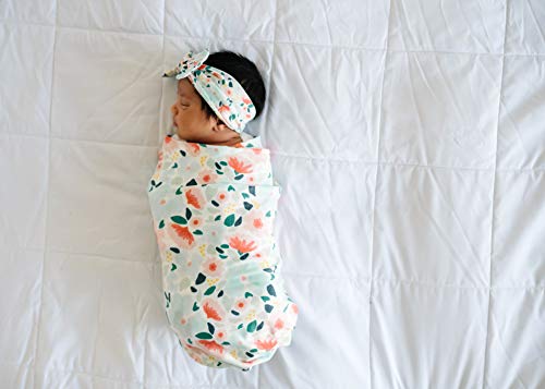 Image of Copper Pearl Swaddle Blankets for Newborns | Soft Stretchy Receiving Blankets for Boys and Girls | Large 46 x 46 Inch Baby Blankets | Lightweight and Breathable Swaddles | Leilani
