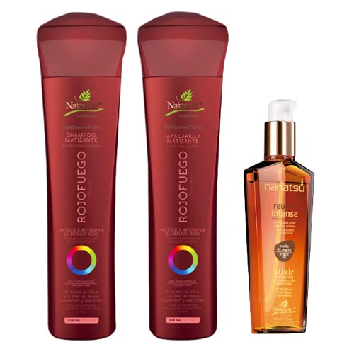 naissant Set No Yellow Shampoo, Treatment Mask and Argan Oil.