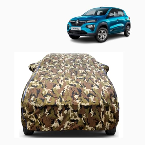 Aarex Auto Waterproof Car Cover for Renault Kwid, Mirror Pockets, UV & Heat Resistant, Windproof with Buckle Belt, Scratchproof, Dustproof, Soft...
