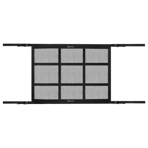 AUTO SPEC 車 天井 ルーフネット 車天井収納 ルーフボックス カーゴネット 車中泊 車収納 ルーフボックス 荷物ネット 網 バックル固定 カー用品 小物入れ 収納便利 調整可能 落下防止 2層タイプ Mサイズ 80*60CM