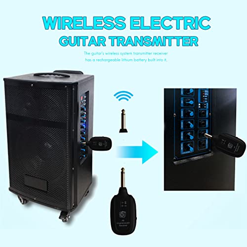 Sistema Inalámbrico UHF para Guitarra Transmisor Receptor con Batería Recargable Integrada miniatura 7