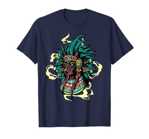 Verkleidung Gewand Typisch Mexiko Hund Azteken T-Shirt