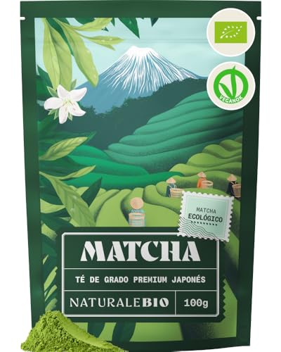 NaturaleBio Matcha Japonés Premium Bio en Polvo L-Teanina
