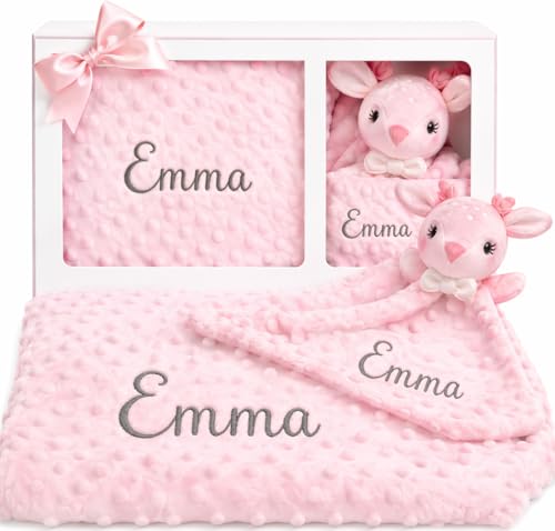 Pack Manta + Doudou Personalizados con Nombre Bordado Regalo Recien Nacido