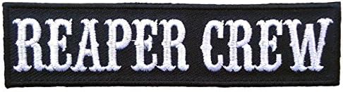 Black Reaper Crew Outlaw Biker Opie Jacket Beanie Patch