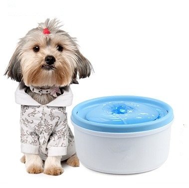Fuente automática para agua para gato 3L azul miniatura 3