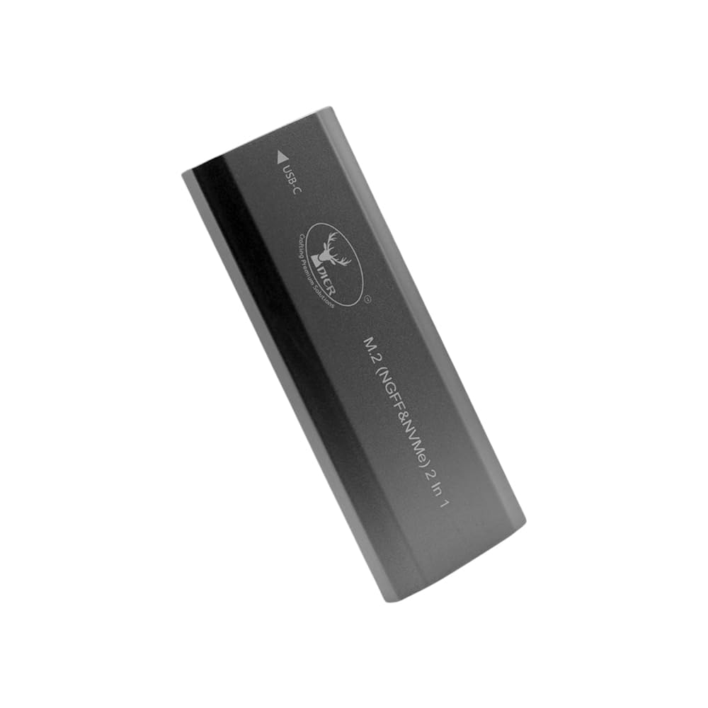 DIER CRAFTING PREMIER SOLUTIONS® Tokyo M.2 NVMe & NGFF SSDEnclosureAdapter,USB 3.1 Gen 2 Type-C 10Gbps Portable Aluminum ExternalSSD Case, PCIe NVMe & SATA Adapter- 2230/2242/2260/2280 M-Key & B+M SSD-image-45