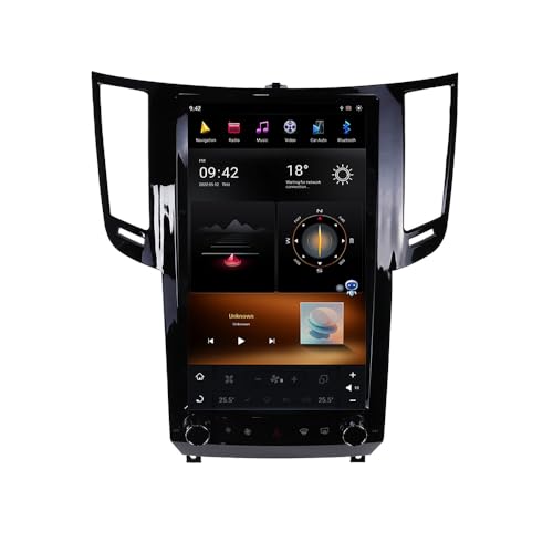 Android 11 Radio Stereo Upgrade for Infiniti Fx30 Fx35 Fx37 Fx50 2009-2013 Qx70 2013-2016 12.1" Tesla Screen Navigation Built in CarPlay 4G SWC/Wi-Fi/FM/DSP (8-128GB)