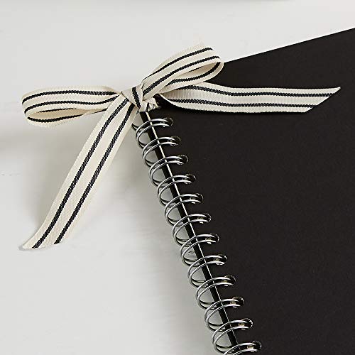 Angel & Dove Luxury 12 X 8" Funeral Memory Book (Black) - Remembrance, Condolence, Memorial #TOP5