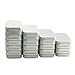 BcPowr 18 PCS Silver Metal Rectangular Empty Tins Box Containers Basic Necessities Tins Mini Portable Box Small Storage Kit Use for First Aid Kit,Survival Kits,Storage,Herbs,Pills,Crafts and More.