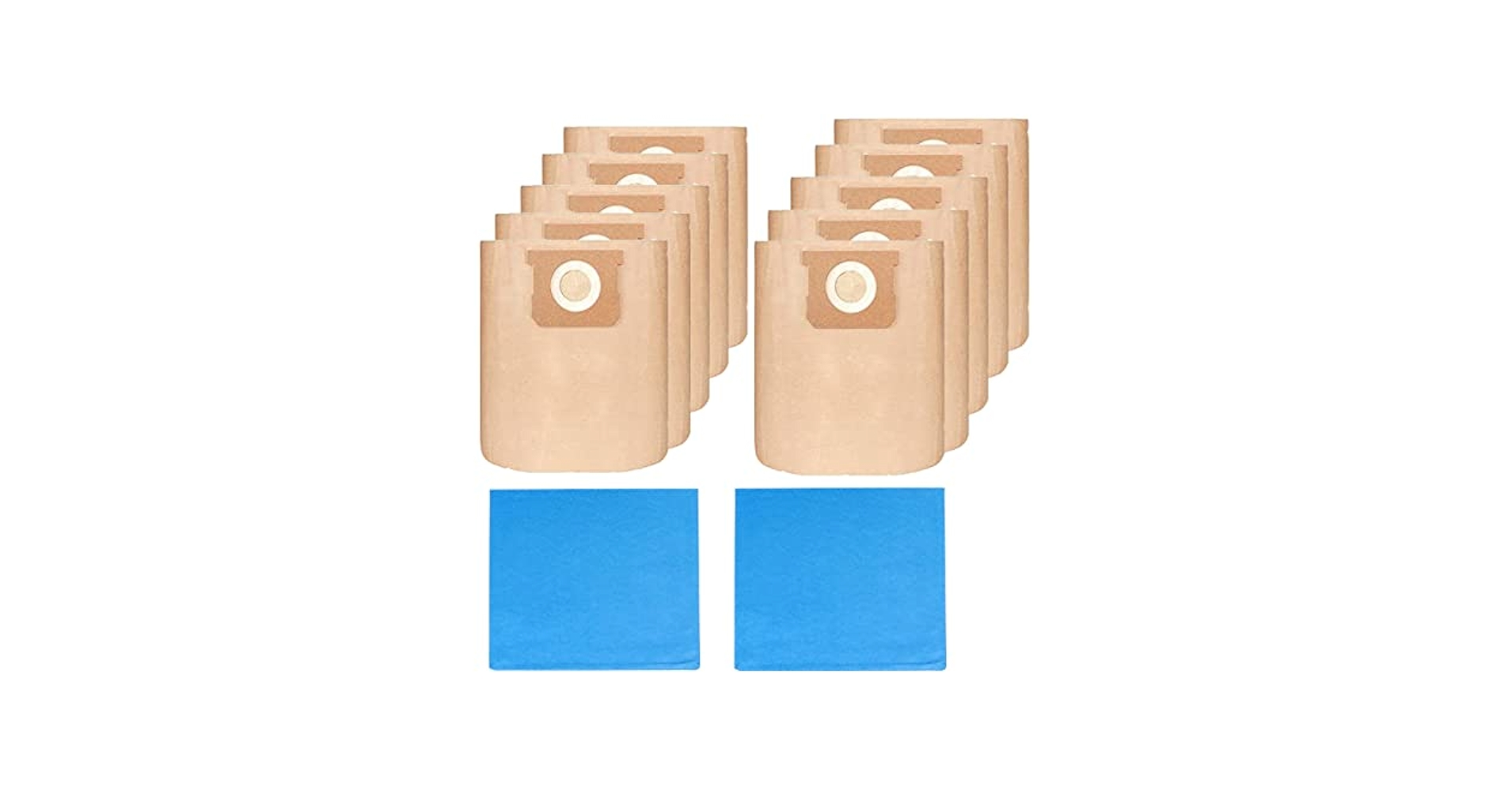 Pack 12(10+2) 19-3100 Vacuum Bags for Stanley Shop Vac 5-6