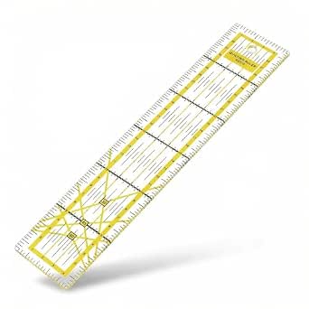 Versatile Ruler Precision Quilting and Sewing Acrylic Ruler 5x30cm Transparent ...