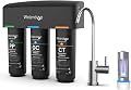 Waterdrop TSB 8 Layer High Capacity Under Sink Water Filter, Reduces PFAS, PFOA/PFOS, Fluoride, Chlorine, Bad Taste & Odor, with Dedicated Faucet, NSF/ANSI 42 Certified Element-Bundle