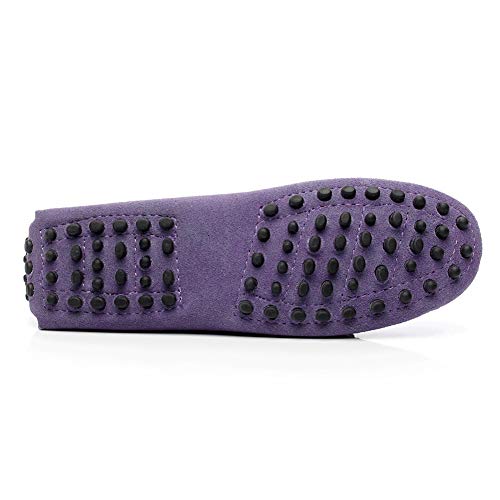 Image of ANUFER Women's Classic Suede Penny Loafers Comfort Handmade Slipper Moccasins