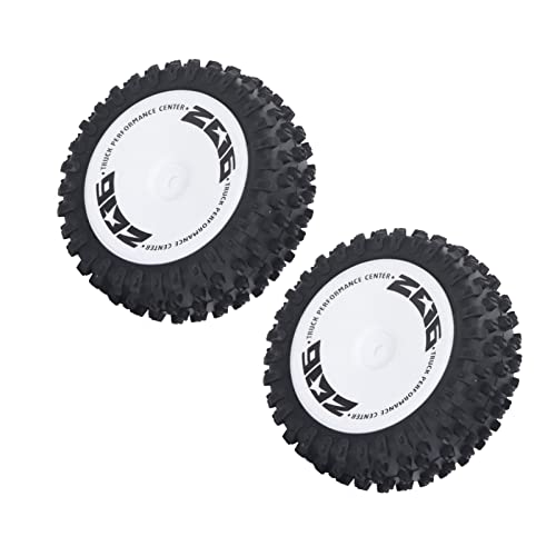 Neumáticos Delanteros para Coche RC, 2PCS Caucho Plástico Fácil De Instalar Neumáticos Antidesgaste Piezas De Vehículos para Wltoys 1 12 Coche 124007 - imagen 5