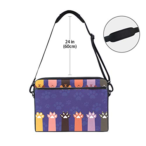 Sacoche ordinateur 14-15.4" pattes de chien protégeant des chocs - 6