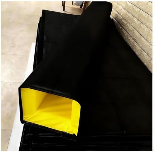 Heavy-Duty Foam Pole Protector Padding for Metal/Wood/Concrete Columns, Basketball Hoop & Playground Post Covers, Durable Garage/Basement Pole Pads - Black