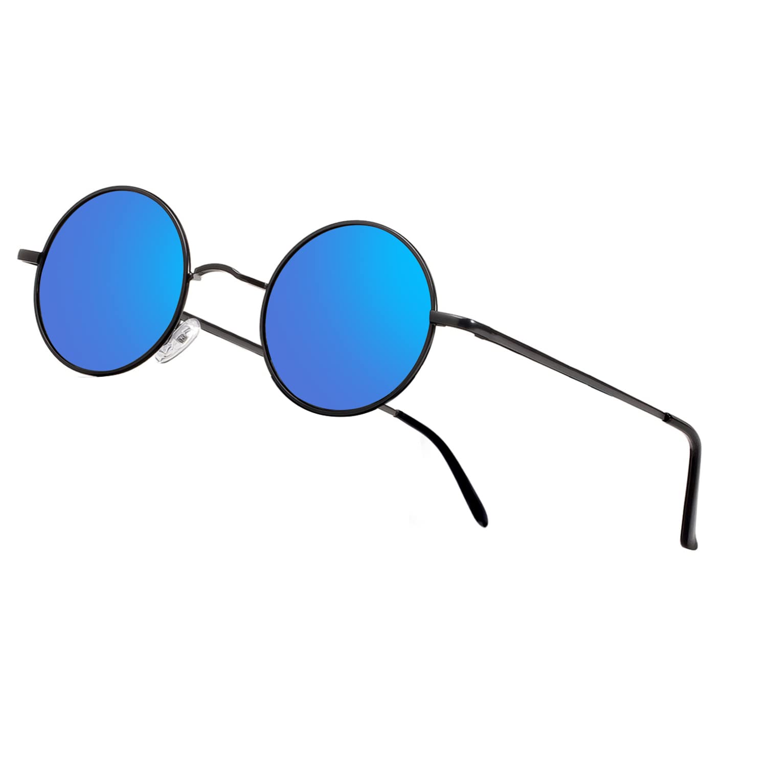 NIEEPA Vintage Small Round Polarized Hippie Sunglasses for Men Women Circle Sun Glasses NP1002