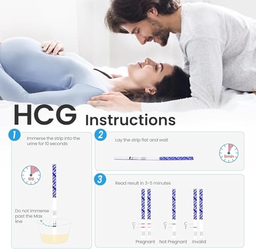femometer Home LH & HCG Test Kit - Know Your Peak Fertility Days, Help You Get Pregnant - 50 Ovulation Strips & 20 Pregnancy Test Strips, Over 99% Accurate, Easy to Use - Image 4