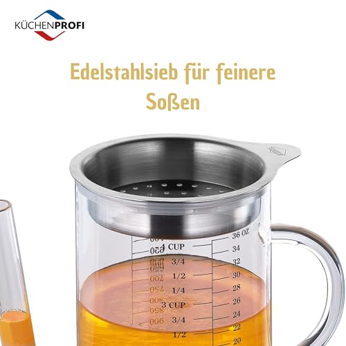 Foto von Küchenprofi 1012362800 Fett-Trennkanne, Silber / Transparent, 1er Pack, K1012362800