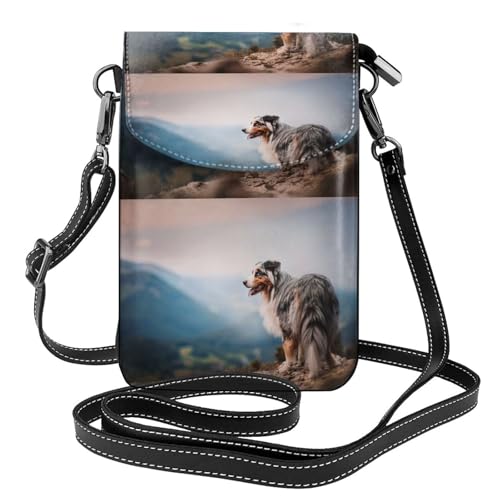 Sac bandoulière portable et cartes femme : rangez tout avec le Berger Australien
