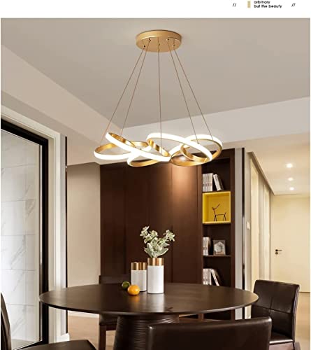 Lustre suspendu à intensité variable avec télécommande pour grand salon - 5