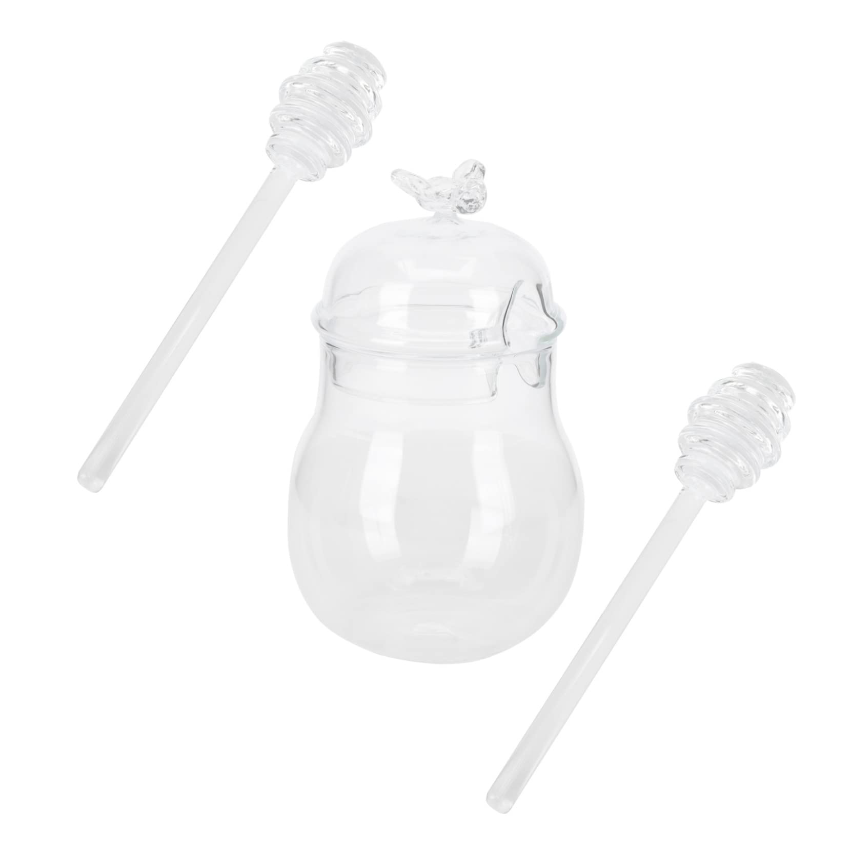 Ciieeo 1Set Kitchen Honey Storage Jar with Stirring Rod Honey Pot Honey Jar for Storing Honey for Home Kitchen and Decoration