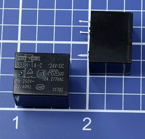 Song Chuan 833H-1A-C, 24Vdc Relay, 10A 24Vdc Spno, Flux Sugar Cube #TOP2