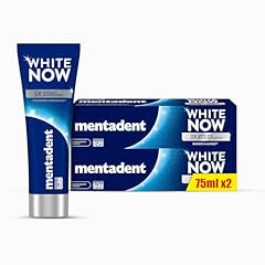 Mentadent Dentifricio White Now Original, Dentifricio Sbiancante con White-Correct e White-Infinity Technology, 2x75 ml