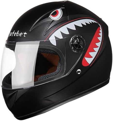 Casco Integrale Da Motociclista Per Bambini, Omologato ECE, Per Giovani, Scooter Elettrico Da Strada, Go-Kart, Moto Da Cross, Ciclomotore, ATV, Casco Da Corsa Per Bambini, Ragazzi C,48-52cm