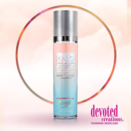 Devoted Creations Halo Beam Cream Light Spectrum Enhancer • Boosts Cellular Energy & Luminosity Plant Based Stem Cells • Vitamin Infused pH Balancer 1.7oz