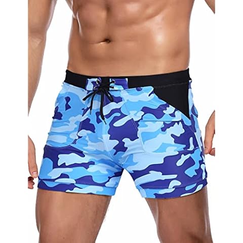 COOFANDY Men's Swim Brief with Pockets Cover