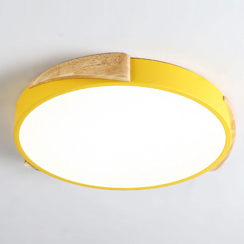 Plafonnier personnalité LED jaune 50cm pour éclairer efficacement les pièces sombres