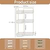 Corner Bathroom Counter Organizer, Perfume Tray and Vanity Organizer, Multi-Purpose Makeup Cosmetic Storage, Large Corner Storage Organizers for Bathroom kitchen, Vanity Organizer (Transparent,3-Tier)