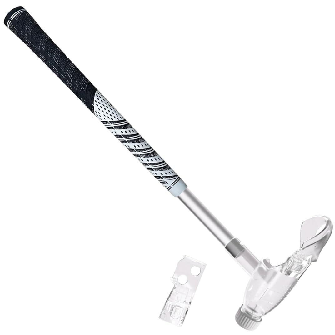 Accesorio para palo de golf compatible con Meta Quest 3/3S/2, mango de palo de golf de realidad virtual, controlador derecho y diseño de 80° para mantener el seguimiento